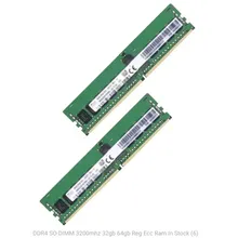 Premium Yüksek Hızda DDR5 RAM 32GB 5600MHz Ecc Rdimm Tamamen Test Edilmiş Standart Ambalaj Bellek Modülü