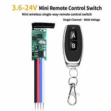 Interruptor de control remoto RF inalámbrico de 433 MHz CC, mini relé y controlador de luz LED