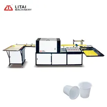 Gute Verpackung automatische Becherrand-Rollmaschine, Kunststoffbecher-Rand-Curling-Maschine