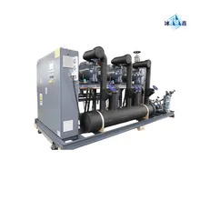 Unità di condensazione per compressori a vite da fabbrica per camere frigorifere