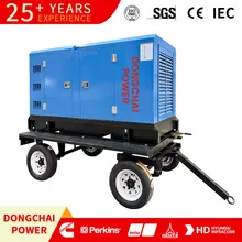 Anhänger-Dieselgenerator-Set zur Vermietung mit Fernbedienungsmodul