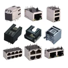 Adaptador de cable de módulo Ethernet hembra de fábrica de China, conector de enchufe de red, socket de extremo LAN RJ45