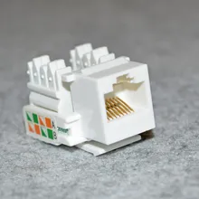 Cat5e UTP-Netzwerkmodul werkzeugfrei RJ45 Anschlussinformationen Steckdose Computeranschluss Kabeladapter Keystone-Buchse für AMP