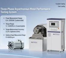 Sistema de prueba de dinamómetro para motor servo de alta velocidad con respuesta de retroalimentación de torque, tiempo de respuesta y medición de regulación de velocidad