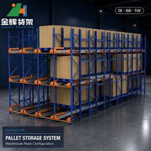Scaffalatura portapallet con shuttle radio selettivo ad alta densità personalizzata per sistema di stoccaggio di magazzino