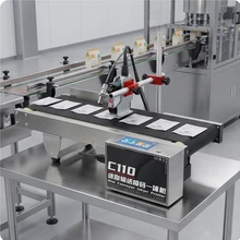 C110 統合コンベアインクジェットコーディングマシン自動日付コーディングマシン