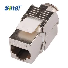 Abgeschirmter Keystone-Jack CAT6 Modul mit Metallschalenabschirmung