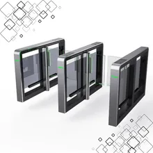 Puerta oscilante de diseño moderno con sistema de entrada de múltiples modos