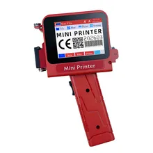 Printer Inkjet Mini Portabel Layar Sentuh Penuh 600dpi Resolusi Tinggi Multi Warna untuk Kode Makanan Kertas Plastik
