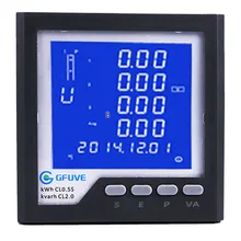RS485 Pengukur Daya Panel Digital Solar dengan RJ45 LAN