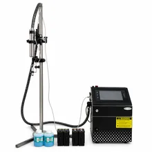 Impressora de Jato de Tinta Contínuo de Pequeno Caractere para Codificação de Data em Linha de Produção de Garrafas e Latas de Bebidas