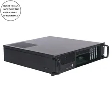 Kompakte 2u Rackmount-Servergehäuse Rack-PC-Gehäuse für ATX-PSU