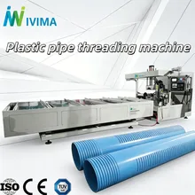 Sistema de Control CNC Ivima Máquina Automática de Roscar Tubos de Plástico/Máquina de Roscar Tubos de PVC HDPE UPVC