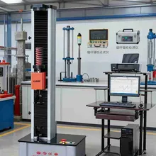 Enkelarmige veertestmachine met gecomputeriseerde controle voor spanning en compressie
