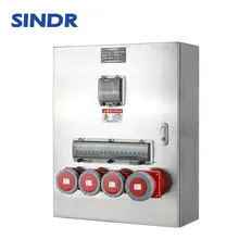 Nguồn điện của công tắc hộp đèn chiếu sáng có ổ cắm đồng hồ đo ba pha toàn điện áp thấp Hộp phân phối hộp điều khiển
