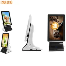 7 Display pubblicitario Android ad alta risoluzione da pollice per ristorante con menu e power bank