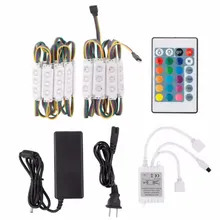 โมดูล LED 12V DC SMD 5050 ไฟ LED สายสำหรับป้าย IP65 โมดูล LED RGB กันน้ำ แสงโมดูล LED สูง