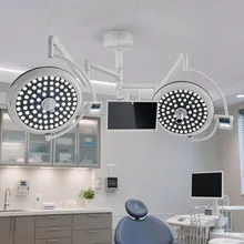 天井ダブルヘッドLED影のない録画ライト 内蔵カメラシステム付き録画ライト