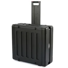 Custodia per server rack in plastica rigida, custodia con ruote e manico retrattile