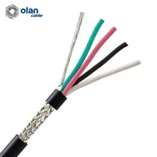 كابل تحكم مقاوم للزيت بغطاء من PVC وشاشة من ضفيرة النحاس