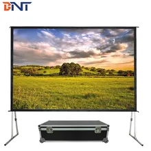 Pantalla de proyector de pie rápido para sala más grande frontal trasera 4: 3 100 pulgadas