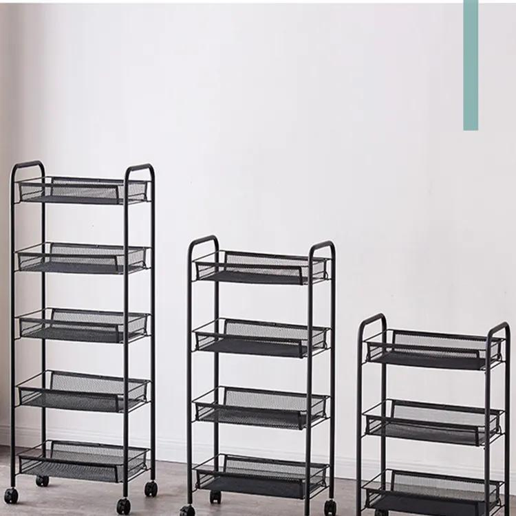 Carrello di stoccaggio per cucina con ruote a spinta, scaffale multi-strato rimovibile, carrello piccolo per la conservazione delle verdure pictures & photos