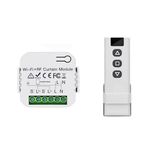 Module de Rideau RF WiFi+RF433 Interrupteur Universel de Volet Roulant T&eacute;l&eacute;commande Module de Rideau Intelligent pour Store Roulant Alexa Google