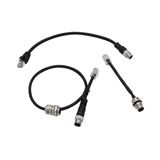 كابل شبكة صناعي مقاوم للماء من نوع X Code D Code M12 إلى RJ45 مجموعة أسلاك