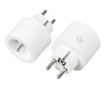 French Type Round Smart Intelligent Timer Control Socket Multi-Function WiFi Smart Power Plug Socket with Power Monitor