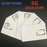 Oyeimes 1PC ブランク 5g RSP eSIM Mini Nano Micro プログラマブル 通信事業者向け Java eSIM カード 2FF 3FF 4FF GSMA
