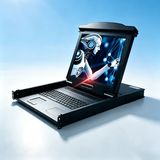 Controlador de Switch Kvm com 17 Polegadas de Display LCD Console