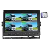 Cámara de reversa del sistema de monitor Quad DVR de alta definición de 9 pulgadas para camiones