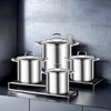 High-Quality Versatile Kitchen Utensils Cookware Set Cooking Pot with Induction Bottom
