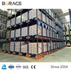 Sistema de estantería de radio con carretilla automática para almacenamiento en almacén de acero deslizante