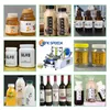 Halbautomatische tragbare runde Flaschenetikettiermaschine mit Datumsdruckmaschine