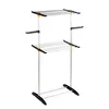 Edelstahl Wäschetrockner Kleider Einzelstange Bekleidungsdisplay Rack Kleiderspeicher Rack