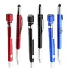 Stylo multifonctionnel promotionnel Becol, stylo technologique coloré avec tournevis, règle, compas