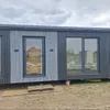 Module de conteneur pliable standard à double aile pour poste de sécurité avec garde-corps