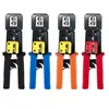 Passar por RJ45 ferramenta de crimpagem de cabo de rede para Rj11 Rj12 RJ45 conector