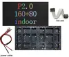 Sinal de Publicidade em Painel de Matriz Interno RGB de Cores Completas Programável Hub75 Módulo de Tela LED P2