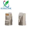 100PCS สุดยอดปลั๊กมินิ UTP 8p8c RJ45 Ez โปร่งใส RJ45 ตัวเชื่อมต่อเครือข่ายโมดูลาร์ RJ45 ตัวเชื่อมต่อ