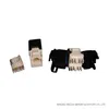 CAT6 ยูทีพี RJ45 โมดูลแจ็คคีย์สโตนแบบไม่ต้องใช้เครื่องมือ 8p8c โมดูลเครือข่ายยูทีพีแจ็คคีย์สโตน