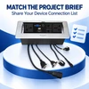 Soket Daya Pop Up Dapur dengan RJ45 CAT6 Modul Data