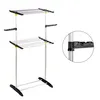 Edelstahl Wäschetrockner Kleider Einzelstange Bekleidungsdisplay Rack Kleiderspeicher Rack