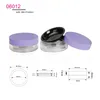 Contenitore cosmetico nero mini, contenitore viola, polvere fissante libera, design unico, custodia per cipria compatta, polvere libera