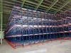 Sistema di stoccaggio con scaffali a rullo per shuttle radio ad alta utilizzazione dello spazio, scaffali per magazzino, scaffali personalizzati per pallet con sistema di corsia a velocità impostata