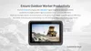 8-Inch Tablet Android rugged impermeabile con scanner di codici a barre