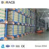 Sistema de estantería de radio con carretilla automática para almacenamiento en almacén de acero deslizante
