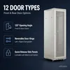 コンピュータールーム用19インチ調整可能プロファイルレール付き高剛性サーバーラック