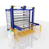 Sistema di stoccaggio automatizzato con carico e scarico automatico per macchina da taglio laser